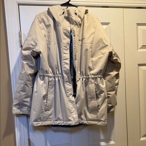 Columbia Women's Light Beige Hooded Ski Jacket
